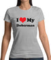 I Love My Doberman Womens T-Shirt