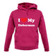 I Love My Doberman unisex hoodie