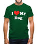 I Love My Dog Mens T-Shirt