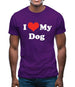 I Love My Dog Mens T-Shirt