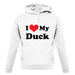 I Love My Duck unisex hoodie