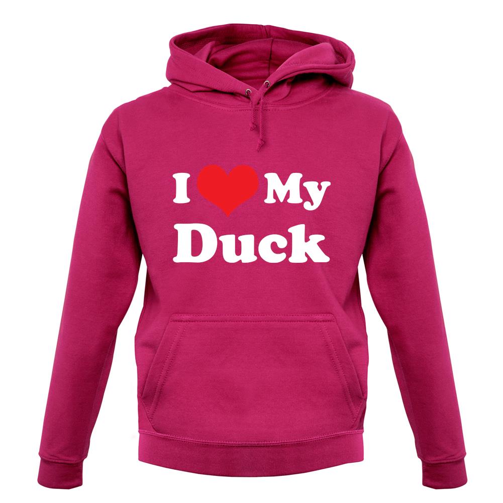 I Love My Duck unisex hoodie