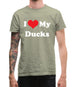 I Love My Ducks Mens T-Shirt