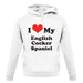 I Love My English Cocker Spaniel unisex hoodie