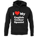 I Love My English Cocker Spaniel unisex hoodie