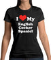 I Love My English Cocker Spaniel Womens T-Shirt