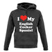 I Love My English Cocker Spaniel unisex hoodie