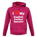 I Love My English Cocker Spaniel unisex hoodie