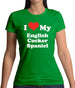 I Love My English Cocker Spaniel Womens T-Shirt