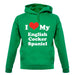 I Love My English Cocker Spaniel unisex hoodie