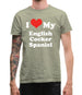 I Love My English Cocker Spaniel Mens T-Shirt