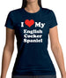 I Love My English Cocker Spaniel Womens T-Shirt