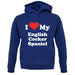 I Love My English Cocker Spaniel unisex hoodie