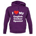 I Love My English Cocker Spaniel unisex hoodie