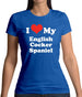 I Love My English Cocker Spaniel Womens T-Shirt