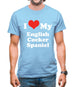 I Love My English Cocker Spaniel Mens T-Shirt