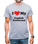 I Love My English Fox Hound Mens T-Shirt