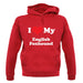 I Love My English Fox Hound unisex hoodie