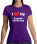 I Love My English Fox Hound Womens T-Shirt