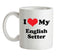 I Love My English Setter Ceramic Mug