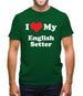 I Love My English Setter Mens T-Shirt