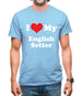 I Love My English Setter Mens T-Shirt