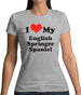 I Love My English Springer Spaniel Womens T-Shirt