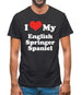 I Love My English Springer Spaniel Mens T-Shirt