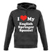 I Love My English Springer Spaniel unisex hoodie