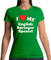 I Love My English Springer Spaniel Womens T-Shirt