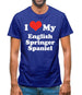 I Love My English Springer Spaniel Mens T-Shirt