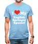 I Love My English Springer Spaniel Mens T-Shirt