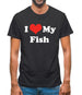 I Love My Fish Mens T-Shirt