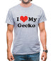 I Love My Gecko Mens T-Shirt