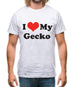 I Love My Gecko Mens T-Shirt