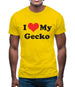 I Love My Gecko Mens T-Shirt