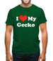 I Love My Gecko Mens T-Shirt