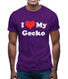 I Love My Gecko Mens T-Shirt