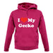I Love My Gecko unisex hoodie
