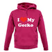 I Love My Gecko unisex hoodie