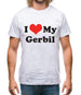 I Love My Gerbil Mens T-Shirt