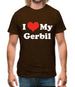 I Love My Gerbil Mens T-Shirt