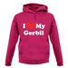 I Love My Gerbil unisex hoodie