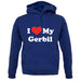 I Love My Gerbil unisex hoodie