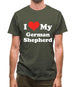 I Love My German Shepherd Mens T-Shirt
