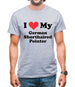 I Love My German Shorthaired Pointer Mens T-Shirt