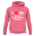 I Love My German Shorthaired Pointer unisex hoodie