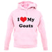 I Love My Goats unisex hoodie