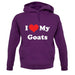 I Love My Goats unisex hoodie