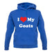 I Love My Goats unisex hoodie